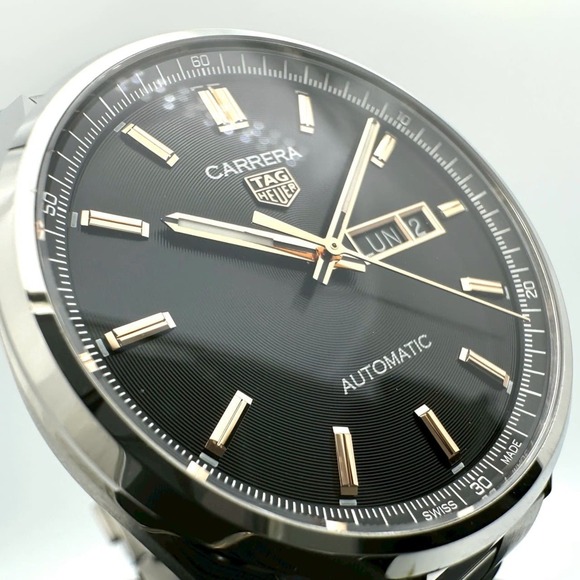 TAG HEUER Carrera Calibre 5 Day Date WBN2013.BA0640 Automatic Stainless Steel...